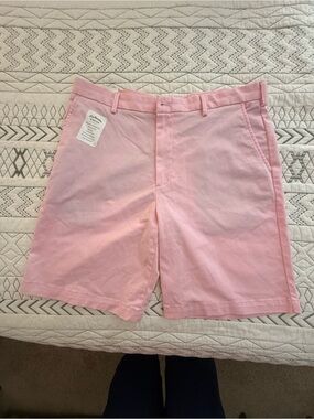 Izod Pink Flat Front Men's Chino Shorts